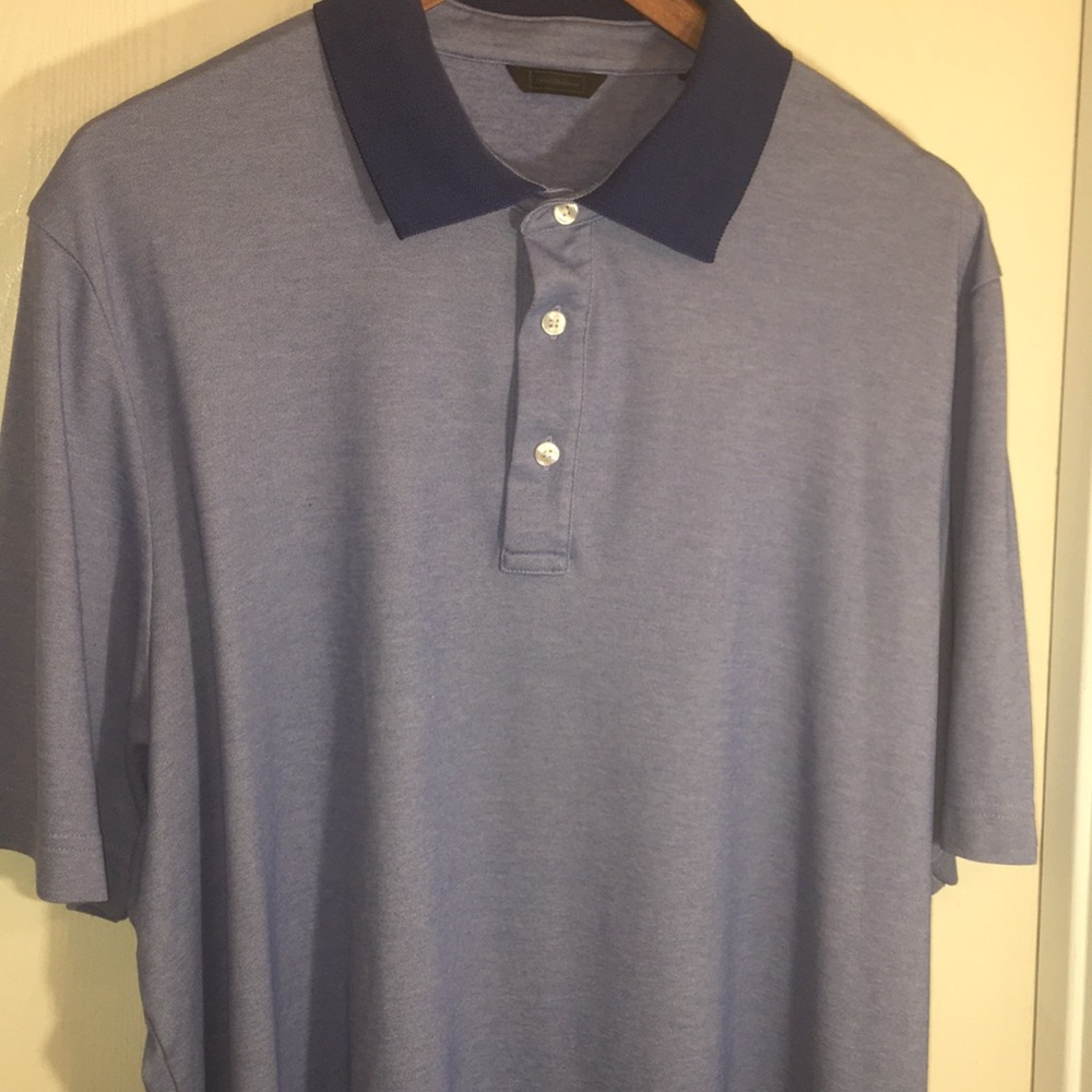 Saks Fifth Avenue blue mens dress shirt